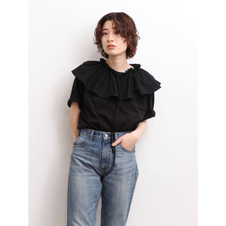 ブラック | 2Way付け襟Tee | Ungrid