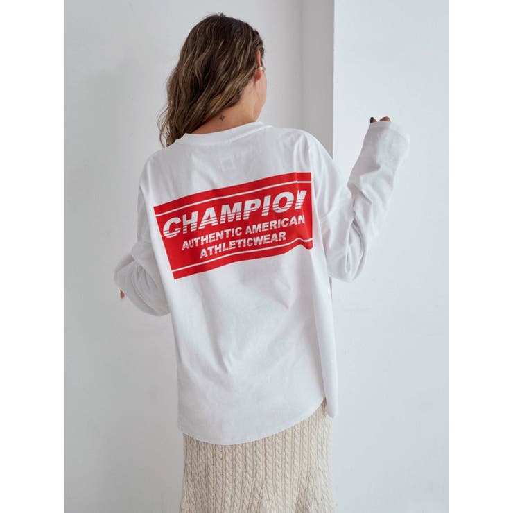 Champion別注  ロゴルーズロングスリーブTee[品番：MKSW0038907]｜Ungrid（アングリット）のレディースファッション通販｜SHOPLIST（ショップリスト）