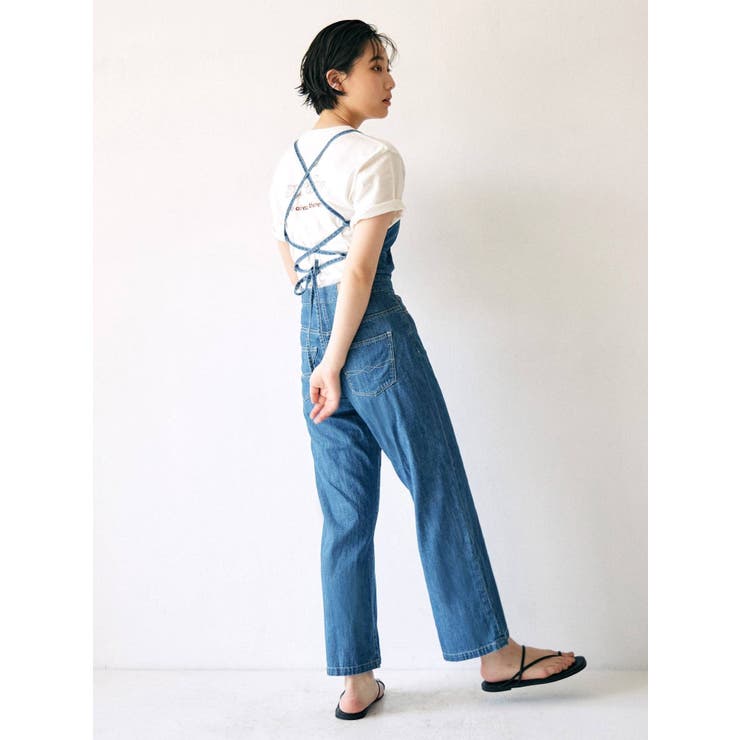 ANDREA&CO AUBREY ポケットデザインデニムオールインワン アンドレア