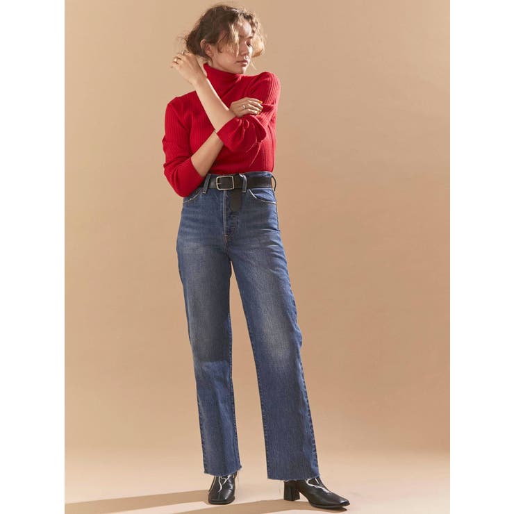 【10周年限定】Levi's別注  セルフカットストレートデニム[品番：MKSW0039482]｜Ungrid（アングリット）のレディースファッション通販｜SHOPLIST（ショップリスト）