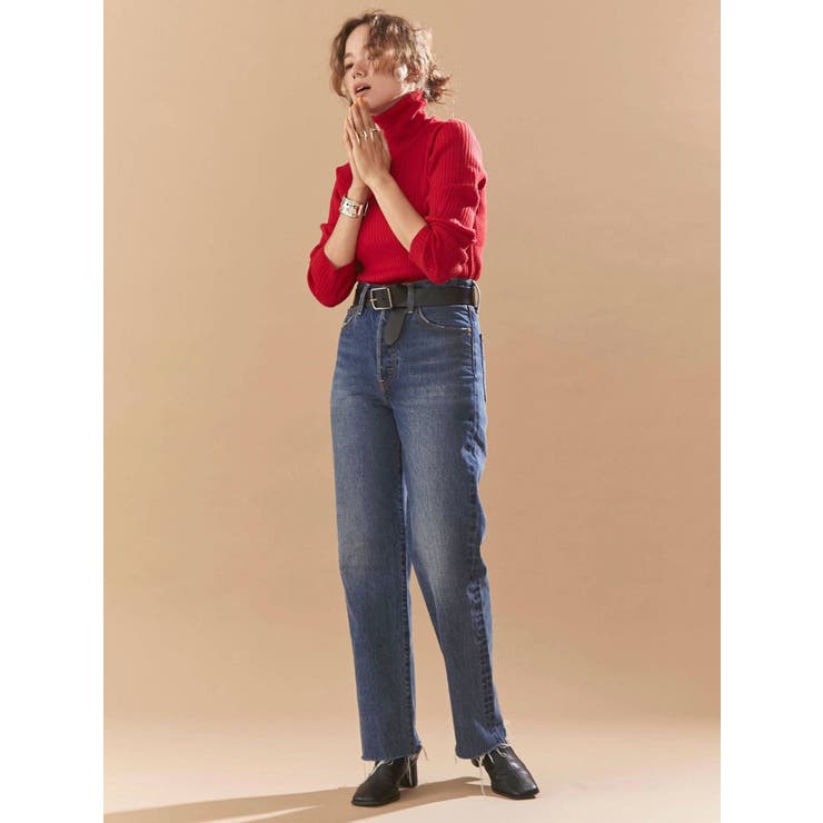 【10周年限定】Levi's別注  セルフカットストレートデニム[品番：MKSW0039482]｜Ungrid（アングリット）のレディースファッション通販｜SHOPLIST（ショップリスト）