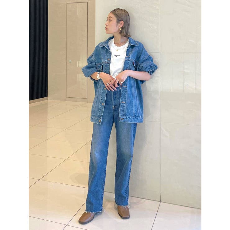 Ungrid 【10周年限定】Levi's別注 セルフカットストレートデニム Levi's（リーバイス）の「【10周年限定】Levi's別注 セルフ