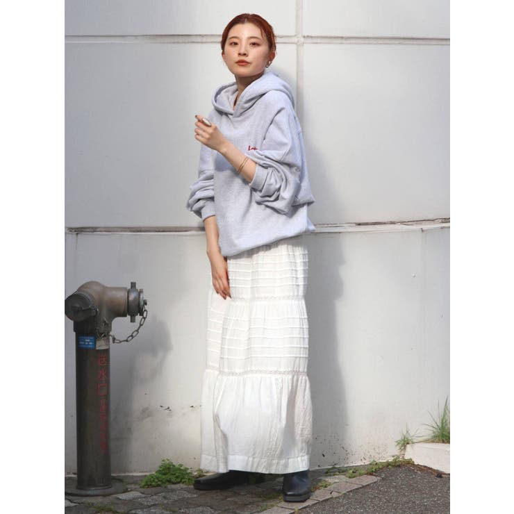 【新品】ungrid ルーズスウェットパーカー todayful  ameri Ungrid（アングリッド） SALE UNGRID (アングリッド）ダメージデザイン