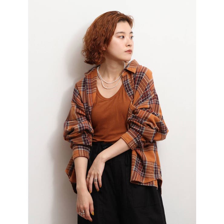 ウォッシュチェックルーズシャツ 品番 Mksw Ungrid アングリット のレディースファッション通販 Shoplist ショップリスト