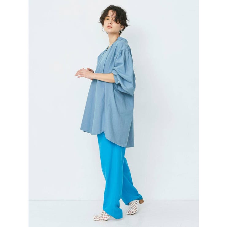 スキッパーボリュームワンピース