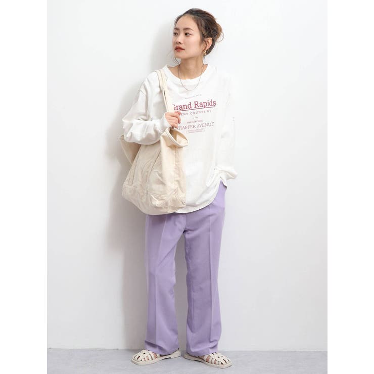 【WEB限定】カラータックフレアパンツ | Ungrid | 詳細画像6 