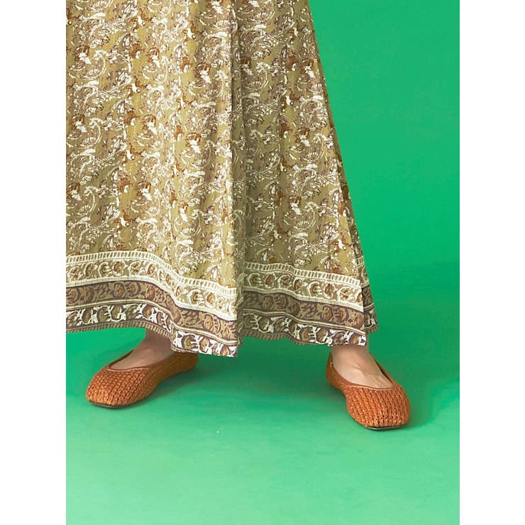 キャメル | 透かし編みフラットシューズ | Ungrid