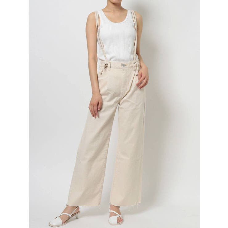Ungrid ショルダーストラップカットオフ デニムサロペット 24 Ungrid ショルダーストラップカットオフ デニムサロペット 24