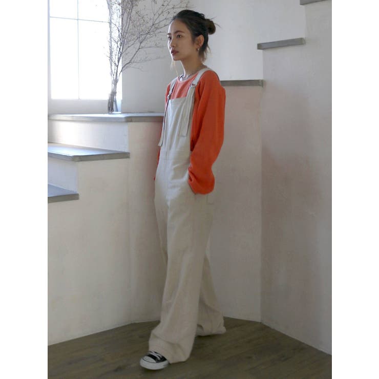 バイカラーステッチサロペット | Ungrid | 詳細画像16 