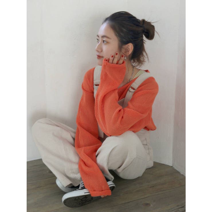 バイカラーステッチサロペット | Ungrid | 詳細画像17 