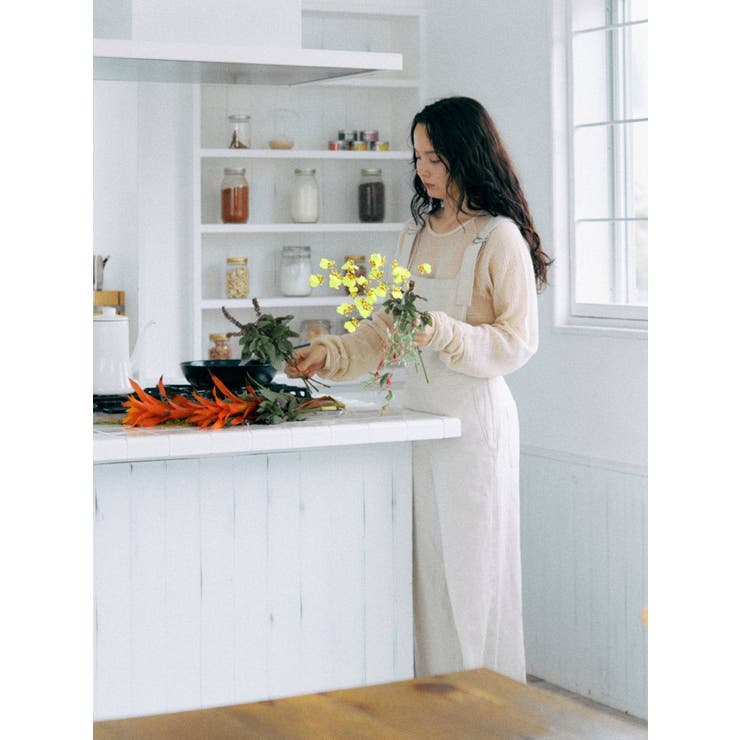 バイカラーステッチサロペット | Ungrid | 詳細画像29 