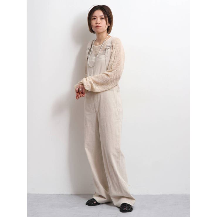 バイカラーステッチサロペット | Ungrid | 詳細画像32 