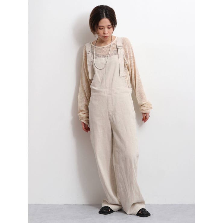 バイカラーステッチサロペット | Ungrid | 詳細画像33 