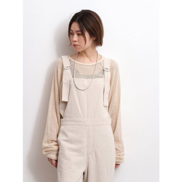 バイカラーステッチサロペット | Ungrid | 詳細画像34 