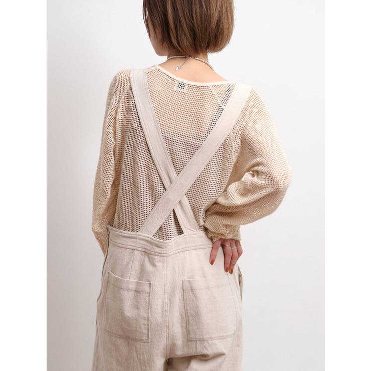 バイカラーステッチサロペット | Ungrid | 詳細画像35 