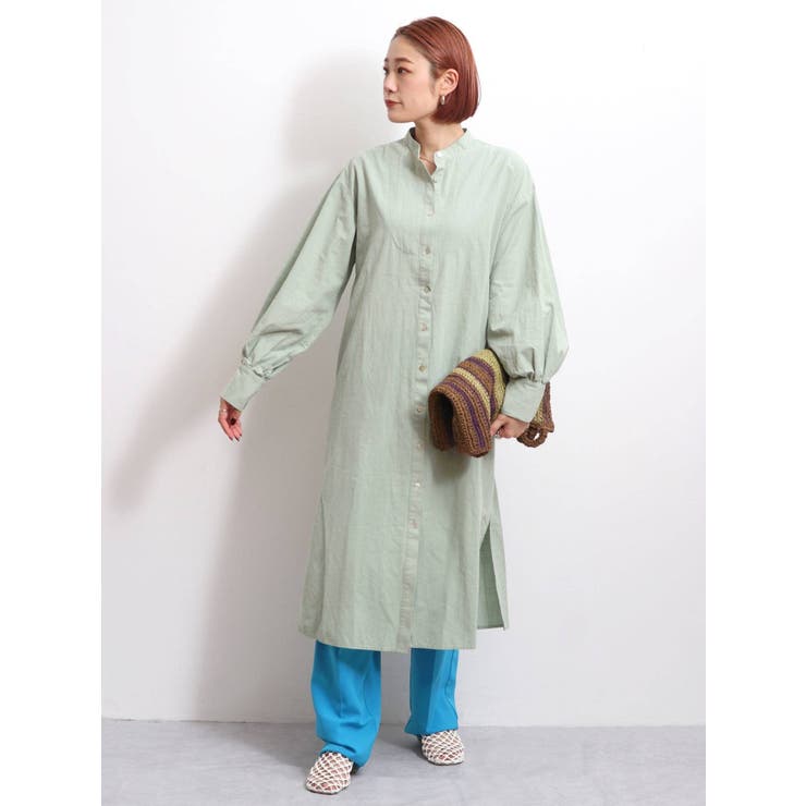 WEB限定】2wayロングシャツワンピース[品番:MKSW0042554 WEB限定】2wayロングシャツワンピース[品番:MKSW0042554