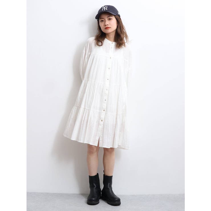 20-60代からのファッション通販  WEB限定】ティアードミニワンピース[品番：MKSW0043370]｜Ungrid トップス