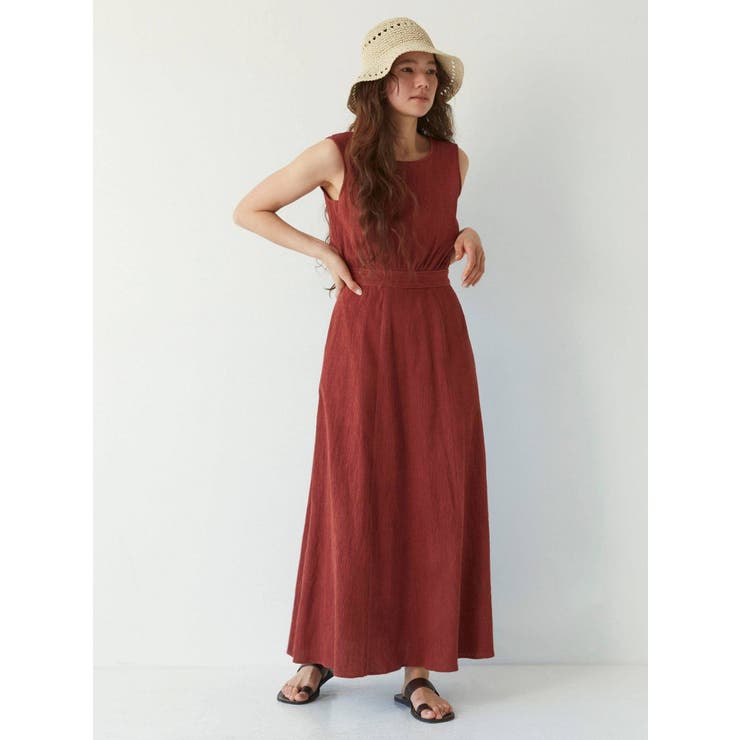 Ungrid(アングリッド) バックデザインノースリワンピース ⭐︎値下げ⭐︎タグ付き未使用　Ungridバックデザインノースリワンピース