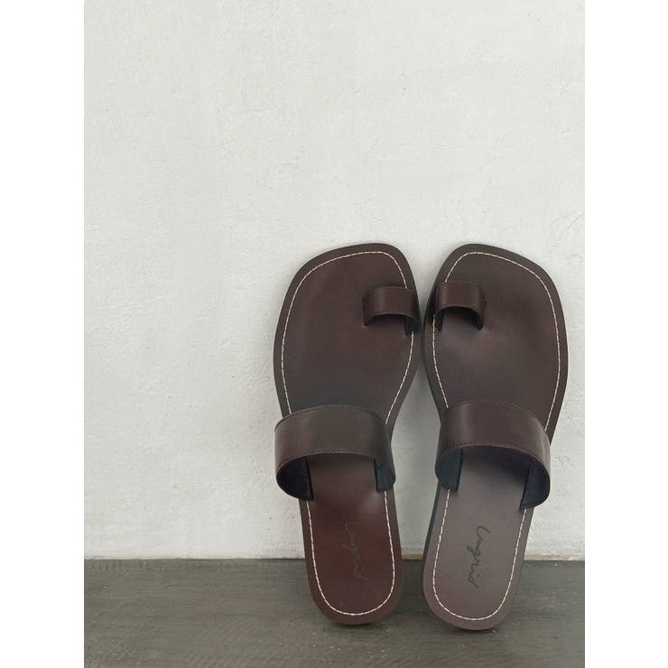 ステッチデザインフラットサンダル[品番：MKSW0043796]｜Ungrid