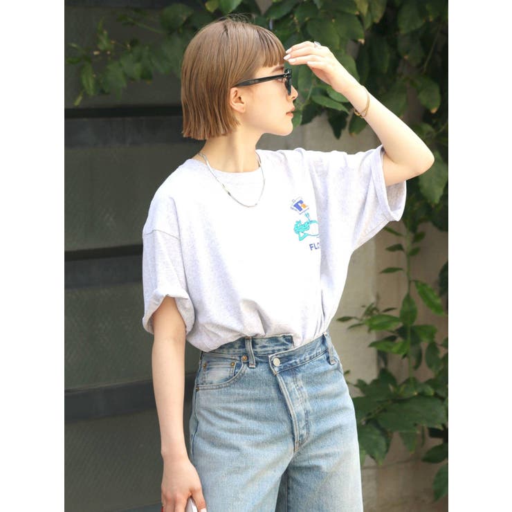 RUSSELL別注  プリントロゴTee[品番：MKSW0045078]｜Ungrid（アングリット）のレディースファッション通販｜SHOPLIST（ショップリスト）