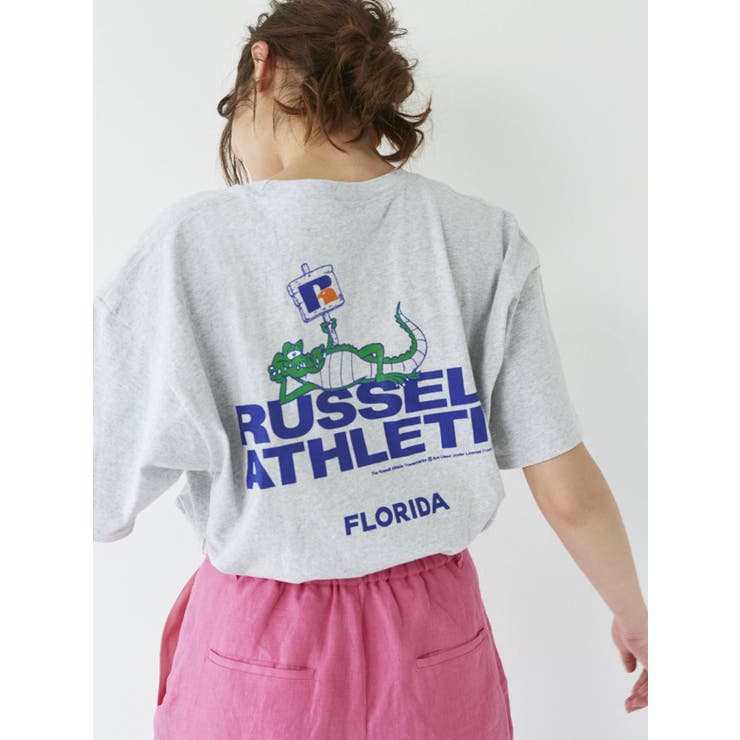 RUSSELL別注  プリントロゴTee[品番：MKSW0045078]｜Ungrid（アングリット）のレディースファッション通販｜SHOPLIST（ショップリスト）