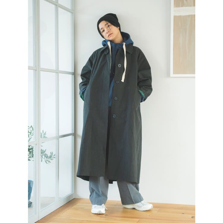 ブラック | ステンカラーコート | Ungrid