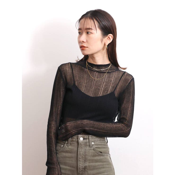 ハイネックシアーニット | Ungrid | 詳細画像13 