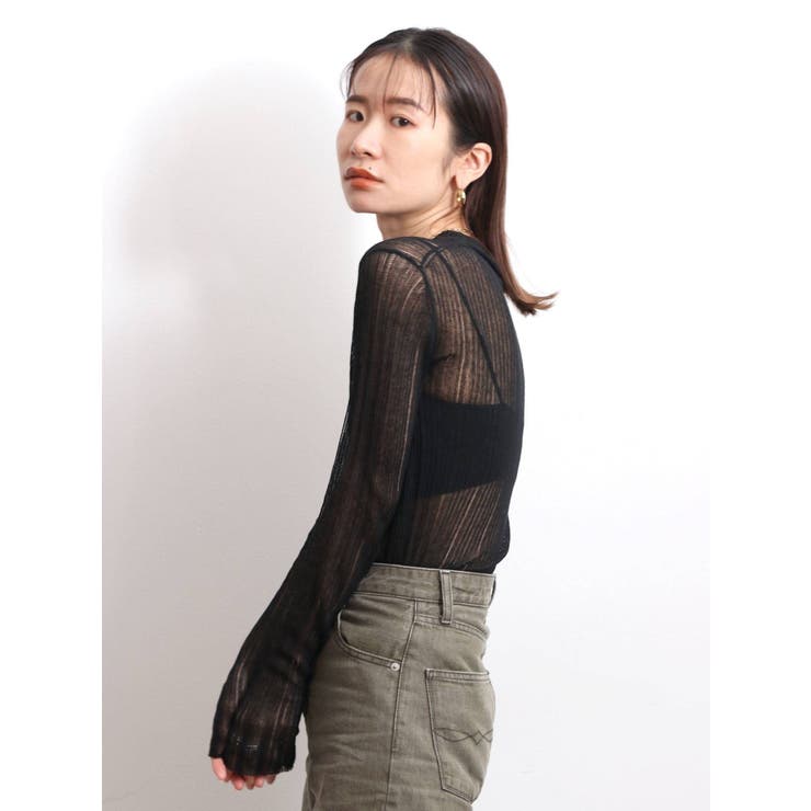 ハイネックシアーニット | Ungrid | 詳細画像14 