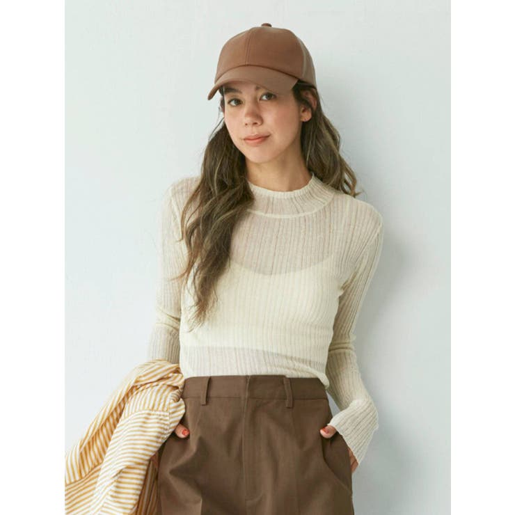 ハイネックシアーニット | Ungrid | 詳細画像3 