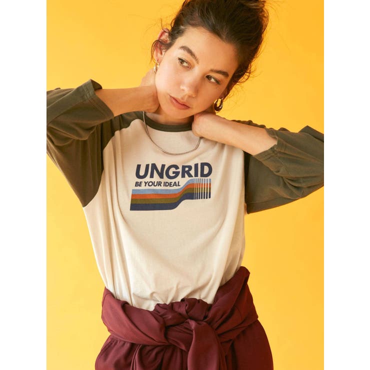 UngridラグランロゴロングスリーブTee[品番：MKSW0045571]｜Ungrid