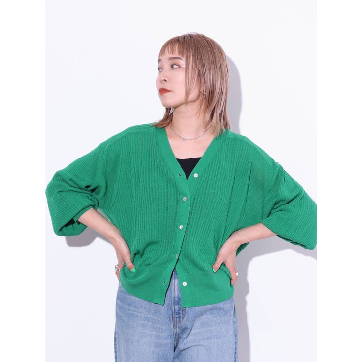 シアーボリュームニットカーデ | Ungrid | 詳細画像3 