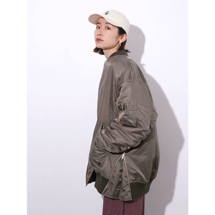 ビッグシルエットサイドジップMA-1 | Ungrid | 詳細画像32 