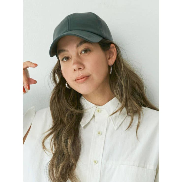 グリーン | フェイクレザーキャップ | Ungrid