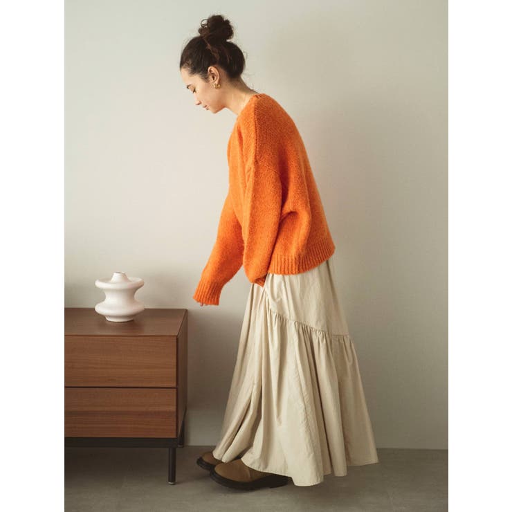 カラーモヘア混ルーズニット[品番：MKSW0046903]｜Ungrid（アン