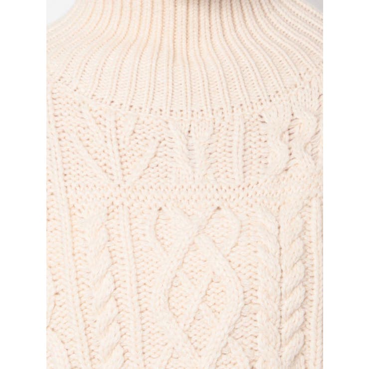 パッチワークケーブルニットベスト | Ungrid | 詳細画像13 