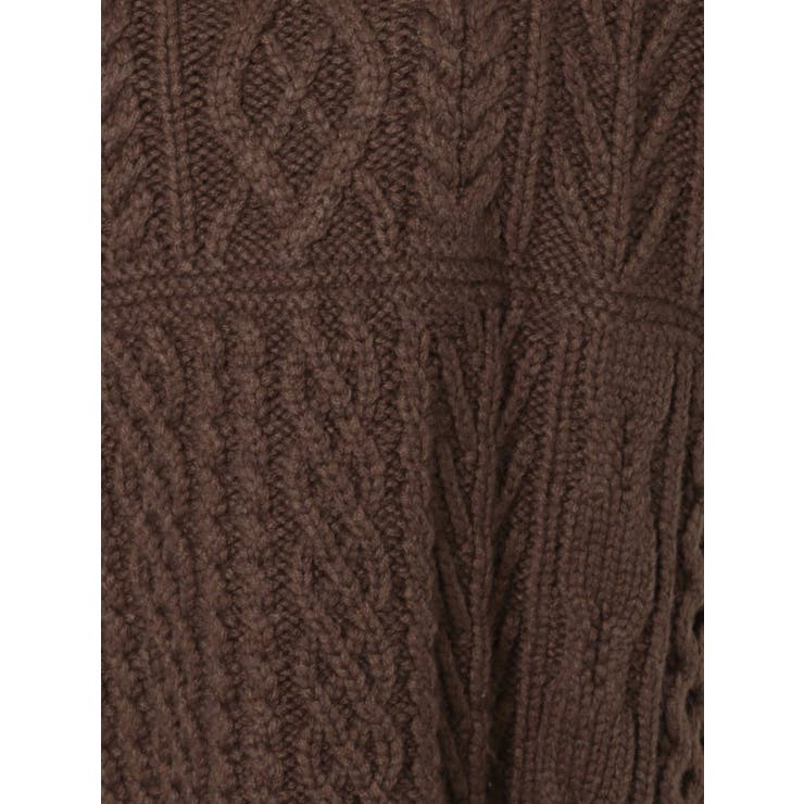 パッチワークケーブルニットベスト | Ungrid | 詳細画像17 