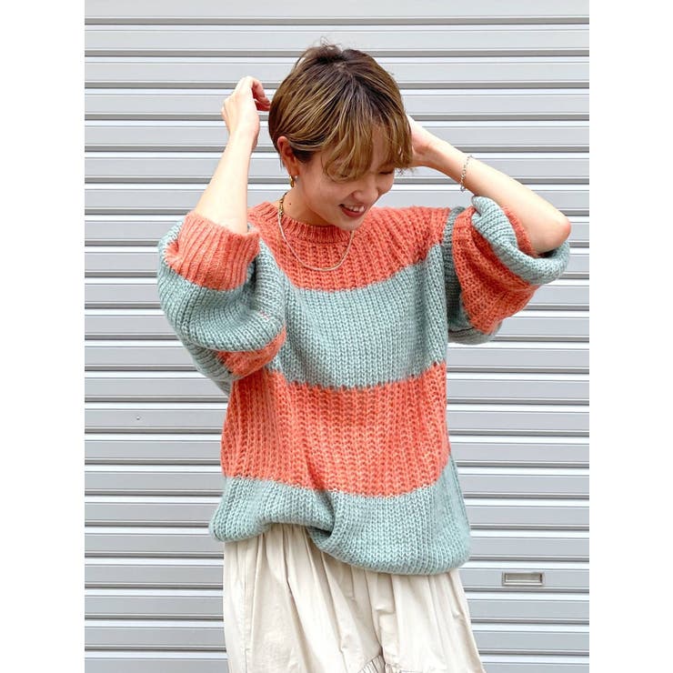 ワイドボーダーニット | Ungrid | 詳細画像15 