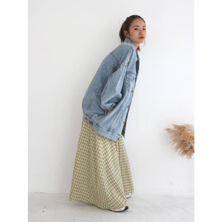 極美品♡アングリッド　オーバーサイズ　デニムジャケット ブルー Ungrid デニムジャケット ブルー （Ungrid ビッグシルエット