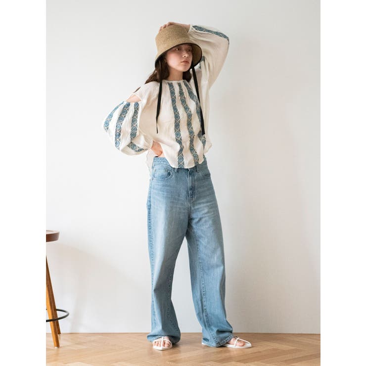 ハイウエストオーガニックコットンルーズデニム | Ungrid | 詳細画像18 