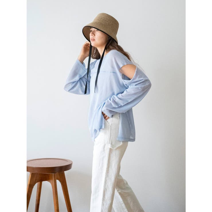 ショルダーカットシアーニット[品番：MKSW0048410]｜Ungrid