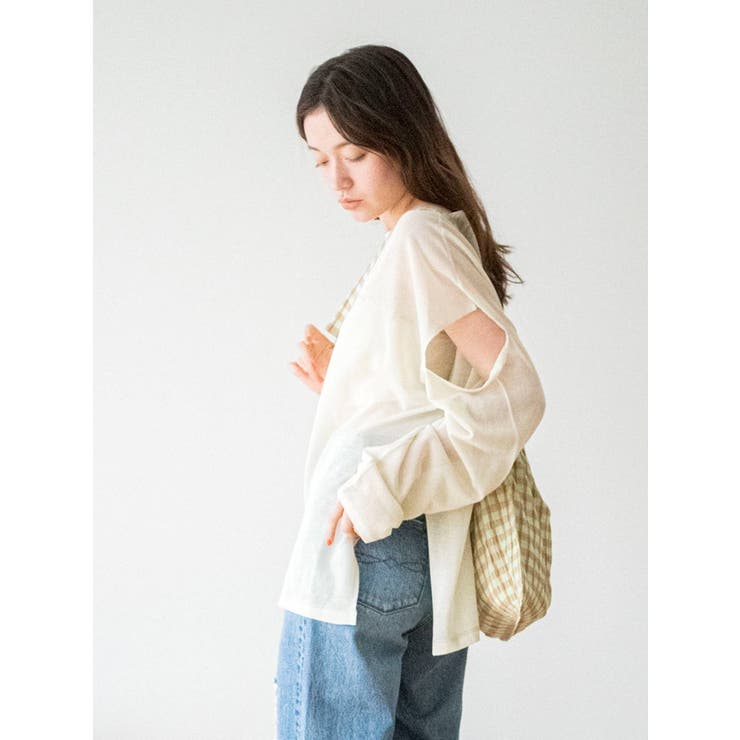 ショルダーカットシアーニット[品番：MKSW0048410]｜Ungrid
