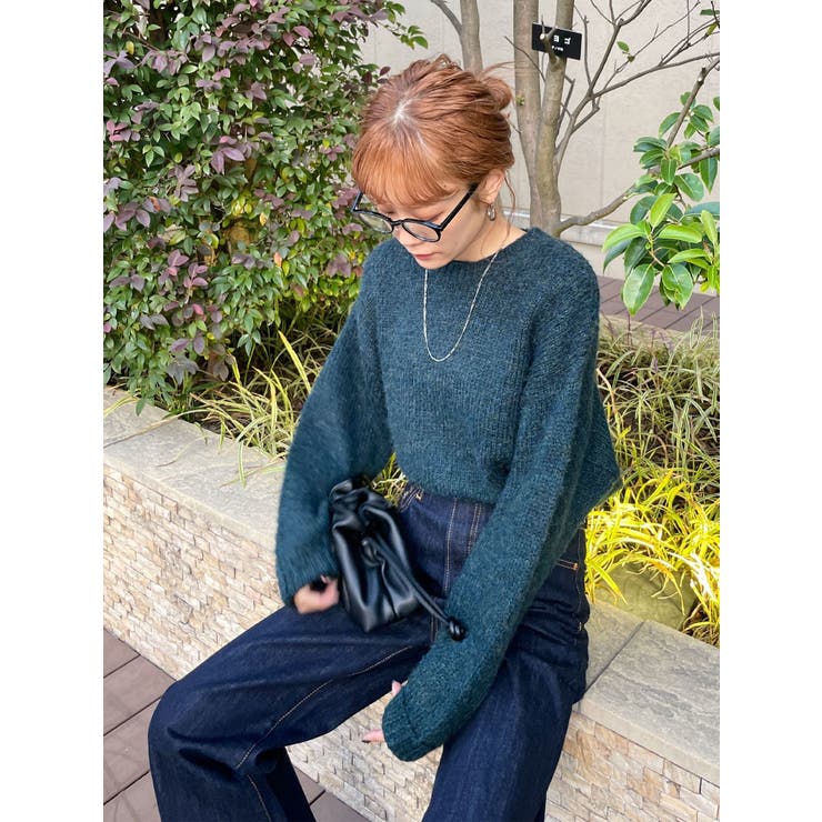 カラーモヘア混ルーズニット[品番：MKSW0048865]｜Ungrid（アン