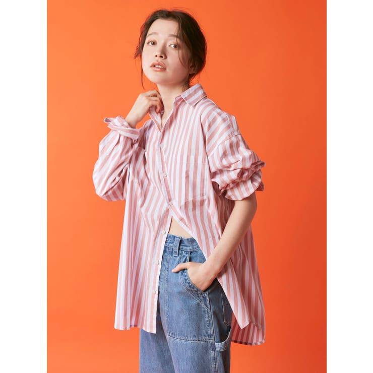 ワイドピッチストライプシャツ[品番：MKSW0050387]｜Ungrid