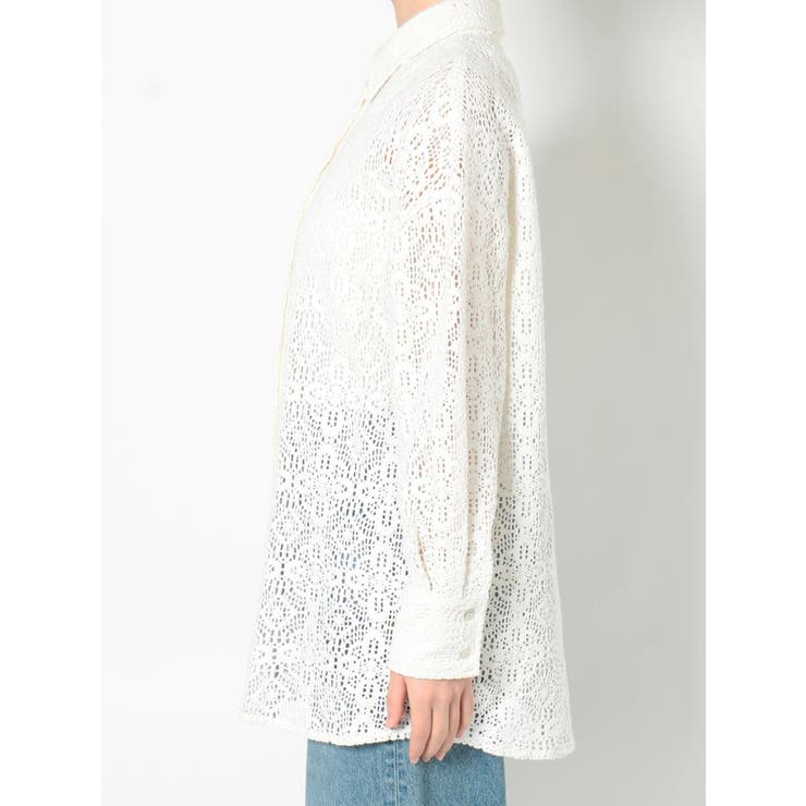 レースルーズシャツ | Ungrid | 詳細画像12 