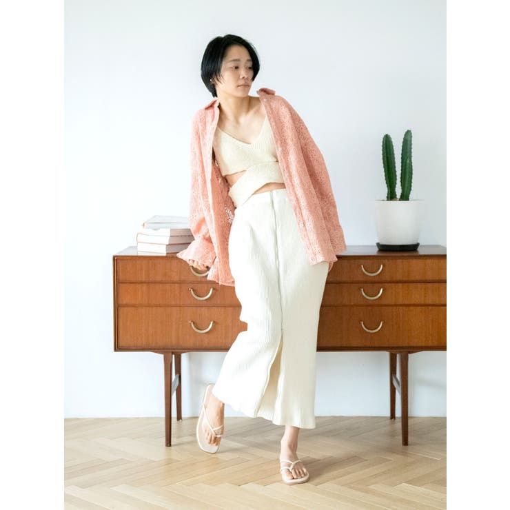 レースルーズシャツ | Ungrid | 詳細画像9 