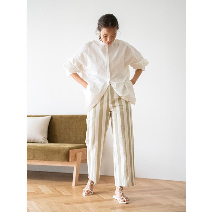 ストライプパイピングポケットパンツ - ベージュ | ZARA Japan