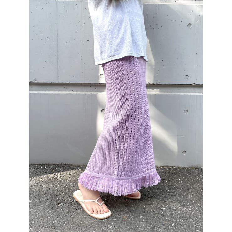 ameri FRINGE TIERED SKIRT パープル 完売品 www.krzysztofbialy.com