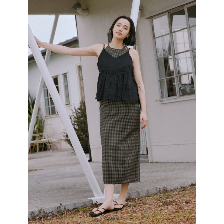 ギンガムチェックフィットキャミワンピース | Ungrid | 詳細画像38 