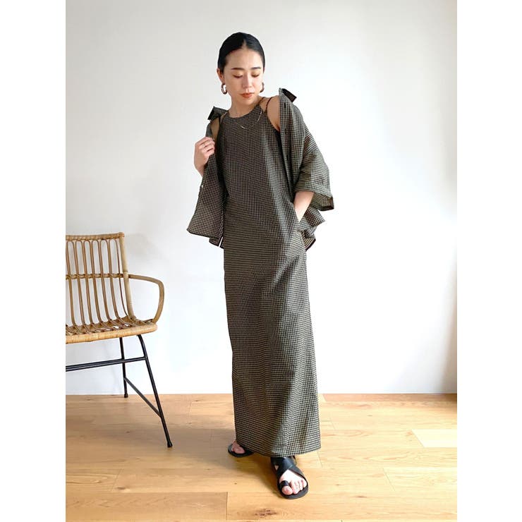 ギンガムチェックフィットキャミワンピース | Ungrid | 詳細画像47 