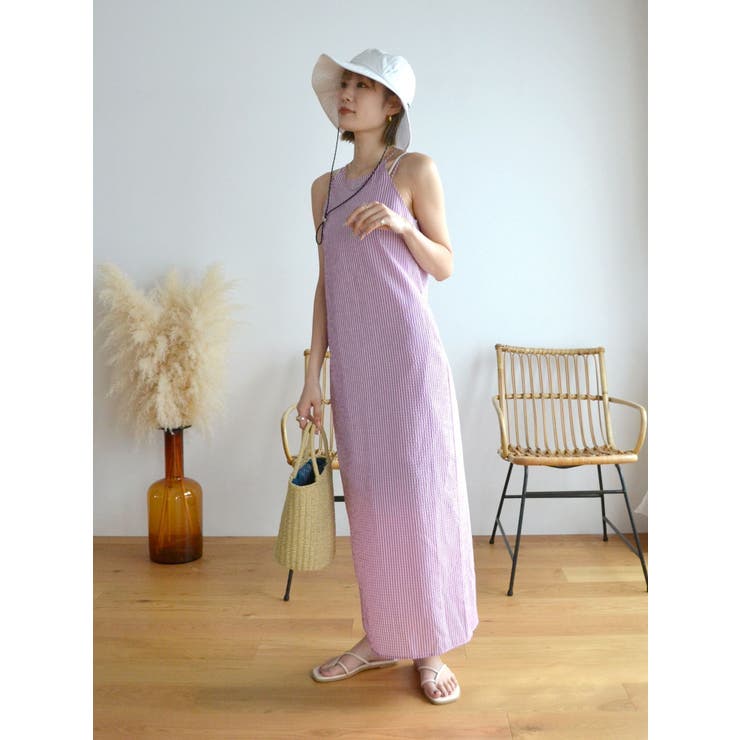 ギンガムチェックフィットキャミワンピース | Ungrid | 詳細画像49 